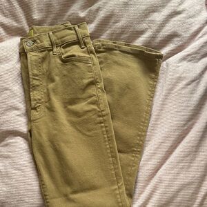 MOTHER Caramel High-Rise Straight Jeans
